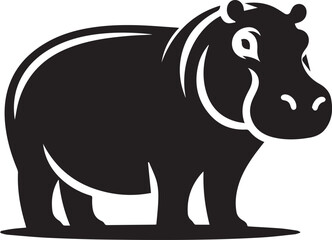 Hippopotamus silhouette