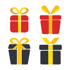 Gift Box Logo Template Icon