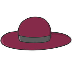 maroon hat icon
