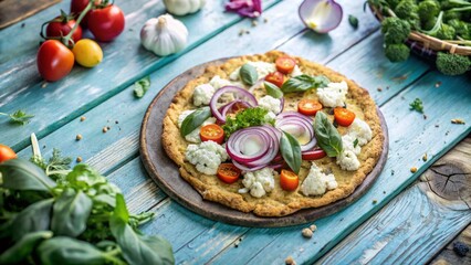 Minimalist Paleo Pizza Ingredients Spread for Healthy Eating Inspiration