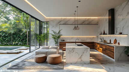 Serene Space with a Modern and Timeless Kitchen Design