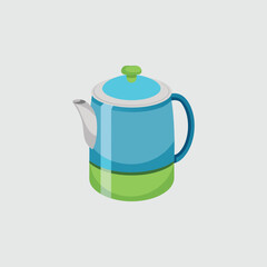 Water bottle flat style vector illustration