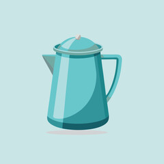 Water bottle flat style vector illustration