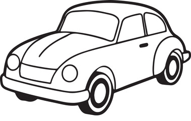 Car vector icon  silhouette illustration