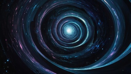 The radiant form of a navigator exploring the cosmic void with mesmerizing grace