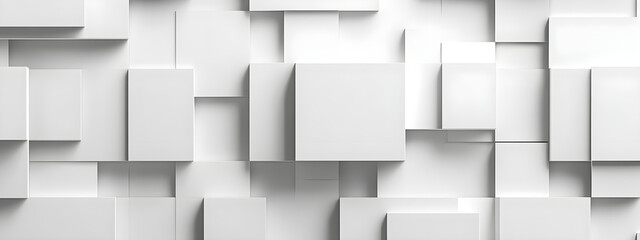 Obraz premium Abstract White Geometric Background