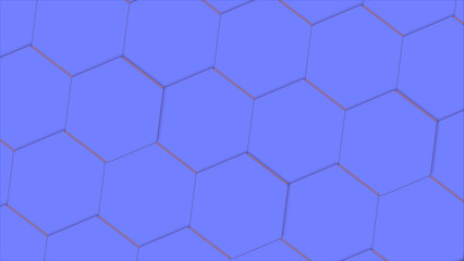 Fototapeta premium Blue geometric hexagonal abstract background. Abstract dark blue of futuristic surface hexagon pattern.