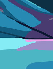 abstract background with untidy waves Illustration