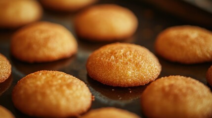 Fototapeta premium Close-up of freshly made achappam cookies, highlighting their delicate shapes and golden brown hues, ideal for showcasing traditional treats.