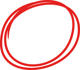 Red Ink Circle Marker
