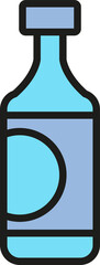 Water Bottle Icon Illustration