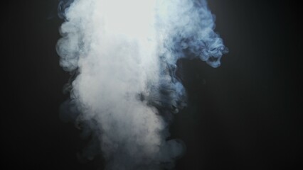 Soft diffused rays of light cut through the hazy darkness.