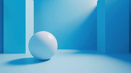 Blue Background 3D Rendering Image - a stunning and immersive visual. The blue background with 3D rendering creates a captivating and futuristic scene.
