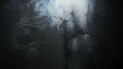 Soft diffused rays of light cut through the hazy darkness.