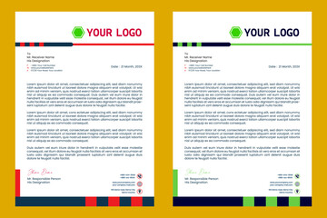 Obraz premium Professional Business Letterhead Template for Corporate Stationary
