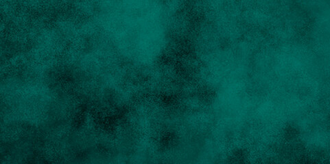 Green background with elegant vintage texture. Smoke in the dark. Abstract watercolor background with splashes. abstract cloud and vapor texture background. Teal color powder explosion .