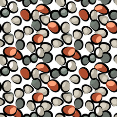 Seamless pattern with a bright mix of peppers, peppercorns. Ideal for use in food packaging, kitchen textiles or culinary themed designs.