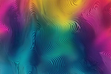 Abstract Wavy Pattern in Vibrant Colors