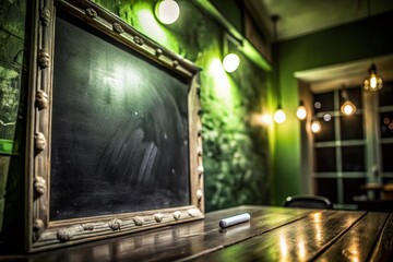 Night Photography of Chalkboard Texture for Educational and Artistic Use
