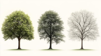 The seasonal transformation of trees