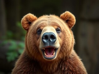 Obraz premium brown bear portrait