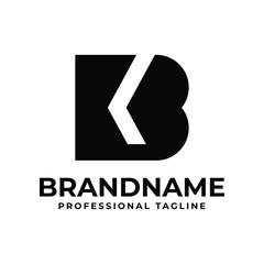 Letters KB Monogram Logo, suitable for any business with KB or BK initials