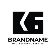 Obraz premium Letters KG Monogram Logo, suitable for any business with KG or GK initials