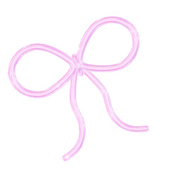 3D Holographic Pink Crystal Elements 