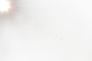 Flare Sun on transparent background,Golden Sparkling Light with Solar Flare Isolated