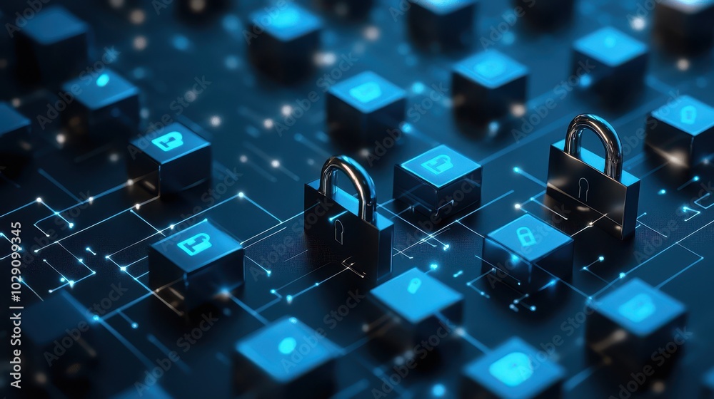 Poster Secure your digital future with advanced encryption techniques