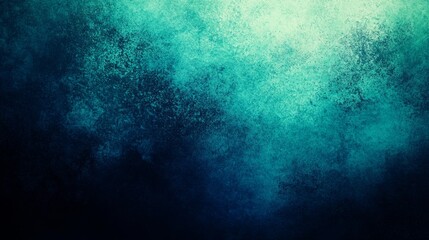 Obraz premium Gradient background, grainy texture noise. blue and green dark blue vignettes