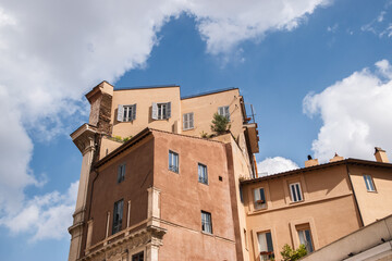 Architecture of Rome, Italy. Typical architectural details of the old city