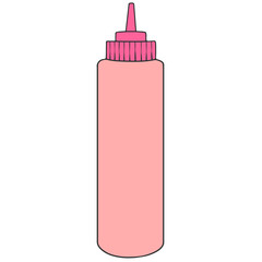 pink sauce bottle sign
