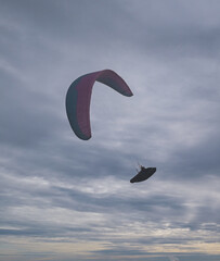 Beautiful close-up of a paraglider