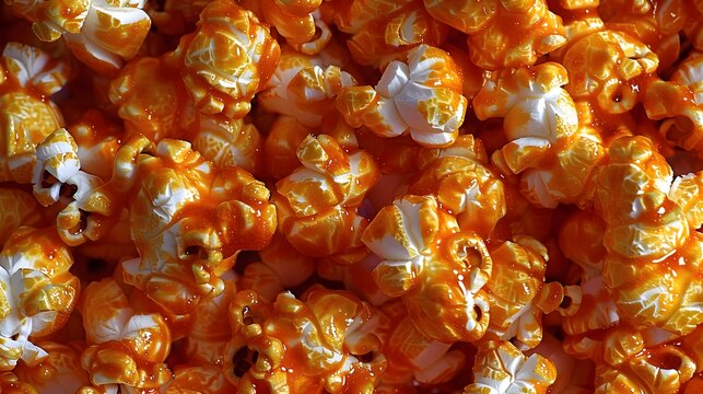High-resolution photograph of golden popcorn in joyful close-up.