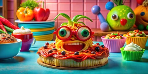 Hilarious Food Photography Featuring Whimsical Dishes and Playful Presentation for Engaging Social Media Content