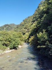 river in the mountains