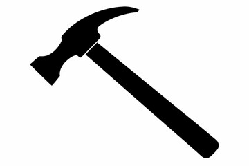 

Hammer Tool Silhouette, Hammer Construction Tool Symbol Vector