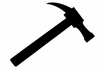 

Hammer Tool Silhouette, Hammer Construction Tool Symbol Vector