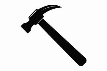 

Hammer Tool Silhouette, Hammer Construction Tool Symbol Vector