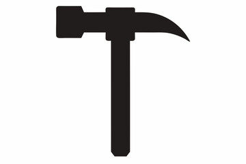 

Hammer Tool Silhouette, Hammer Construction Tool Symbol Vector