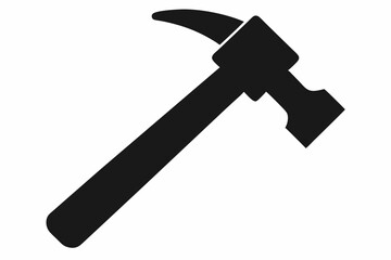 

Hammer Tool Silhouette, Hammer Construction Tool Symbol Vector