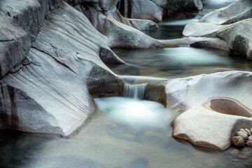 View of Los Pilones in the Garganta de Los Infiernos in the Garganta de Los Infiernos Nature...