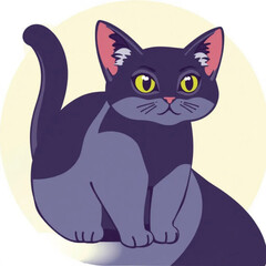 black and white cats