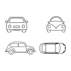 Fototapeta premium Car Illustration Icon