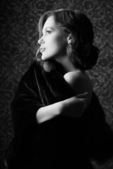 Obraz premium fur coats fashion