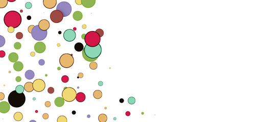 Multicolored paper confetti on transparent background. Realistic confetti flying. Colorful scattered items to holiday decorations.