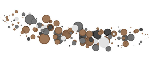 Multicolored paper confetti on transparent background. Realistic confetti flying. Colorful scattered items to holiday decorations.