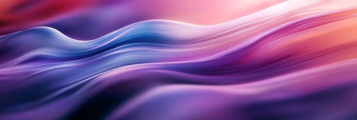 Naklejka premium an image of blurry flowing, blurred lines in purple, Generative Ai