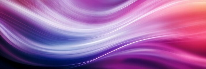 an image of blurry flowing, blurred lines in purple, Generative Ai